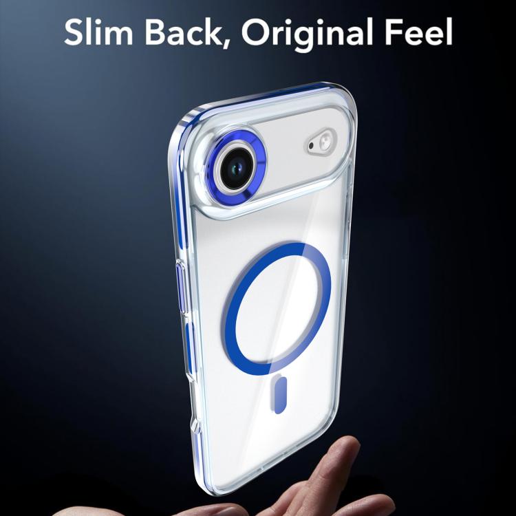 For iPhone Air Qicai Two-color Transparent Magnetic Phone Case