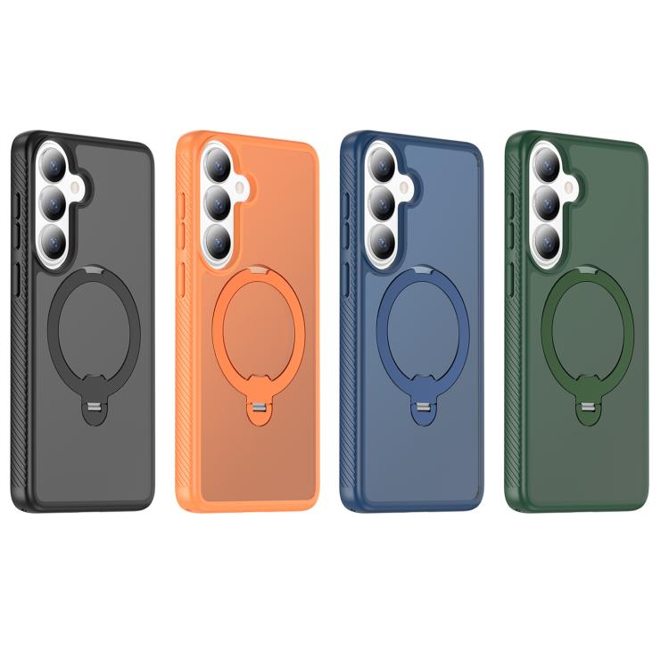 For Samsung Galaxy S26+ 5G Magnetic 360 Rotating Stand Airbag Shockproof Phone Case