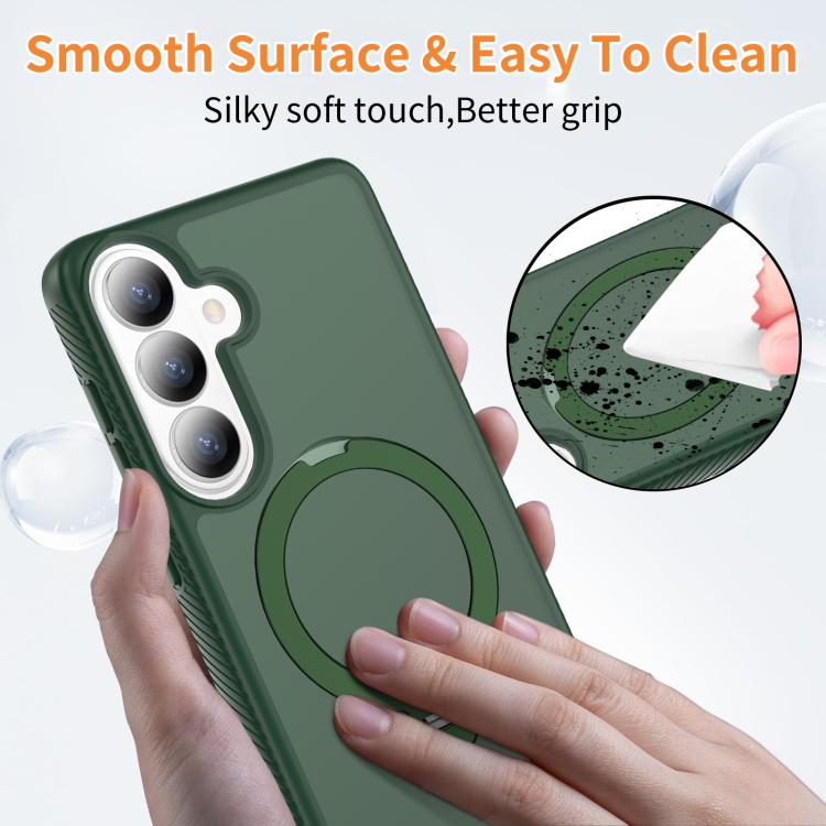 For Samsung Galaxy S26+ 5G Magnetic 360 Rotating Stand Airbag Shockproof Phone Case