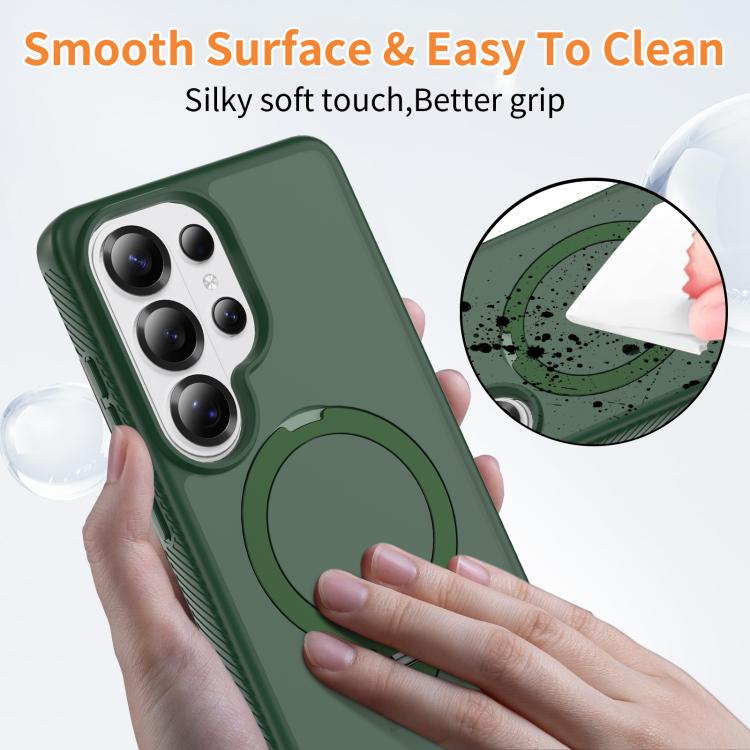 For Samsung Galaxy S26 Ultra 5G Magnetic 360 Rotating Stand Airbag Shockproof Phone Case