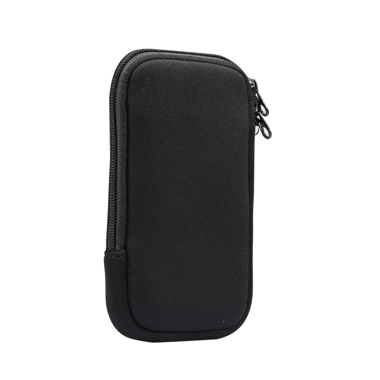 Universal Elasticity Zipper Protective Case Storage Bag with Lanyard For Huawei Mate 20 X / 7.2 inch Smart Phones