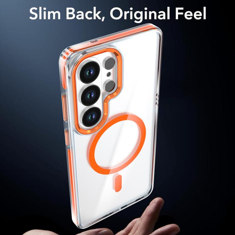 For Samsung Galaxy S26 Ultra 5G Qicai Two-color Transparent Magnetic Phone Case