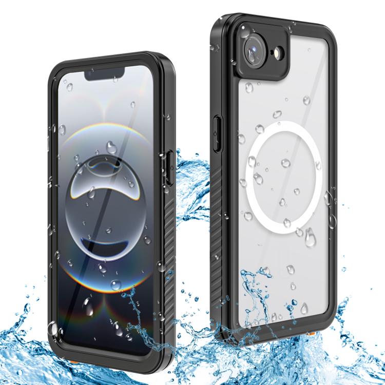 For iPhone 17e / 16e RedPepper Magnetic Waterproof Phone Case - Black