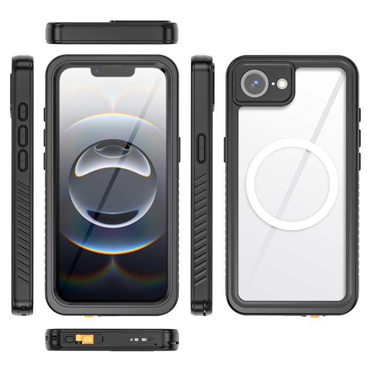 For iPhone 17e / 16e RedPepper Magnetic Waterproof Phone Case - Black
