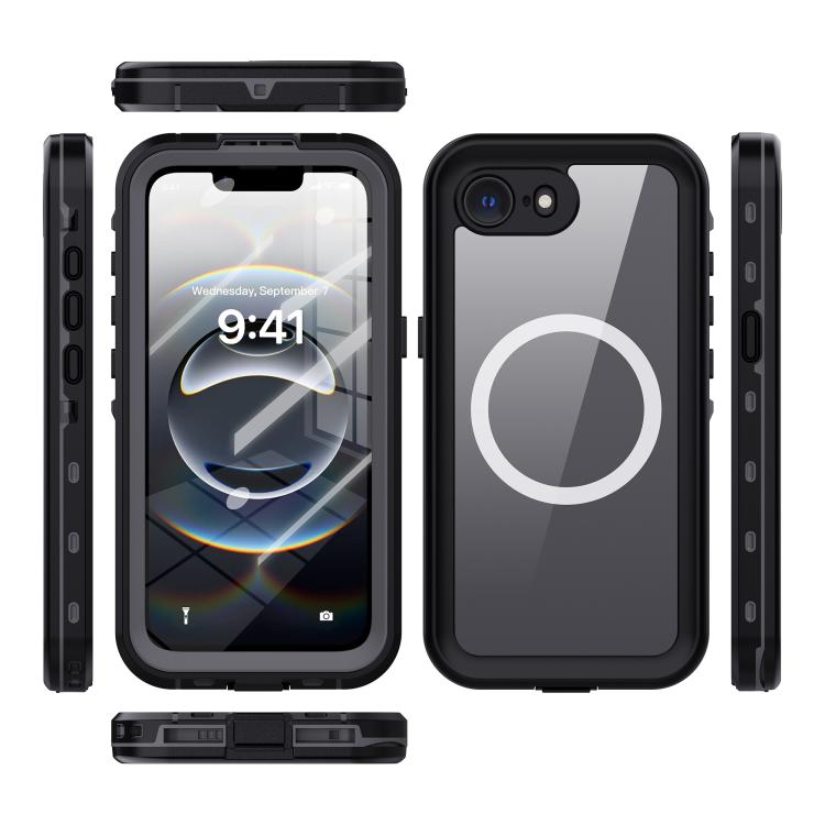For iPhone 17e / 16e RedPepper A Style Magnetic Rugged Phone Case - Black