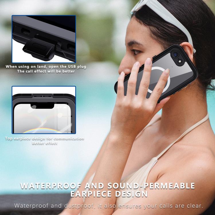 For iPhone 17e / 16e RedPepper A Style Magnetic Rugged Phone Case - Black