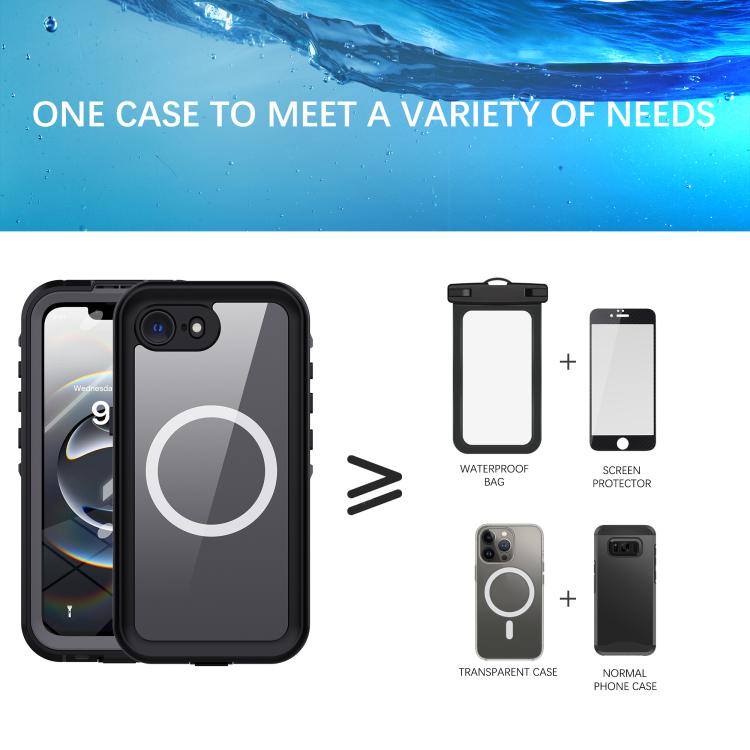 For iPhone 17e / 16e RedPepper A Style Magnetic Rugged Phone Case - Black