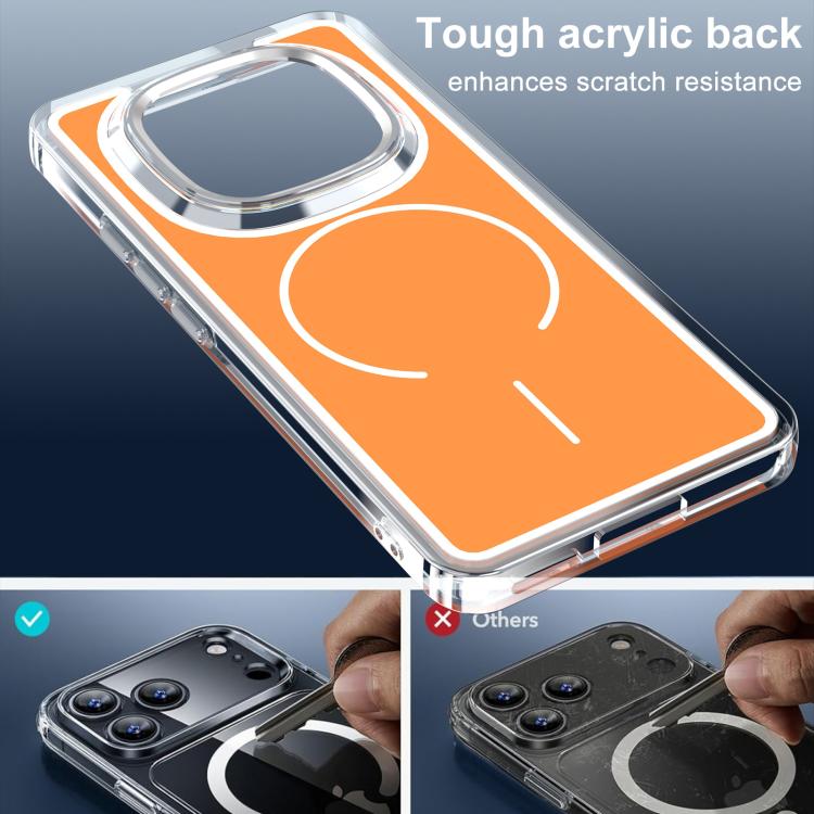 For Redmi Note 15 5G / 4G Global 164mm Bright Shadow Two-color MagSafe Magnetic Phone Case