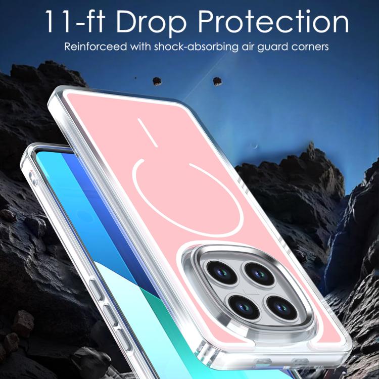 For Redmi Note 15 5G / 4G Global 164mm Bright Shadow Two-color MagSafe Magnetic Phone Case