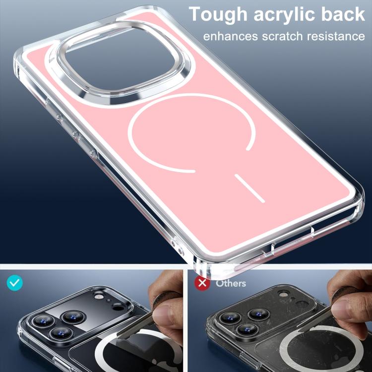 For Redmi Note 15 5G / 4G Global 164mm Bright Shadow Two-color MagSafe Magnetic Phone Case