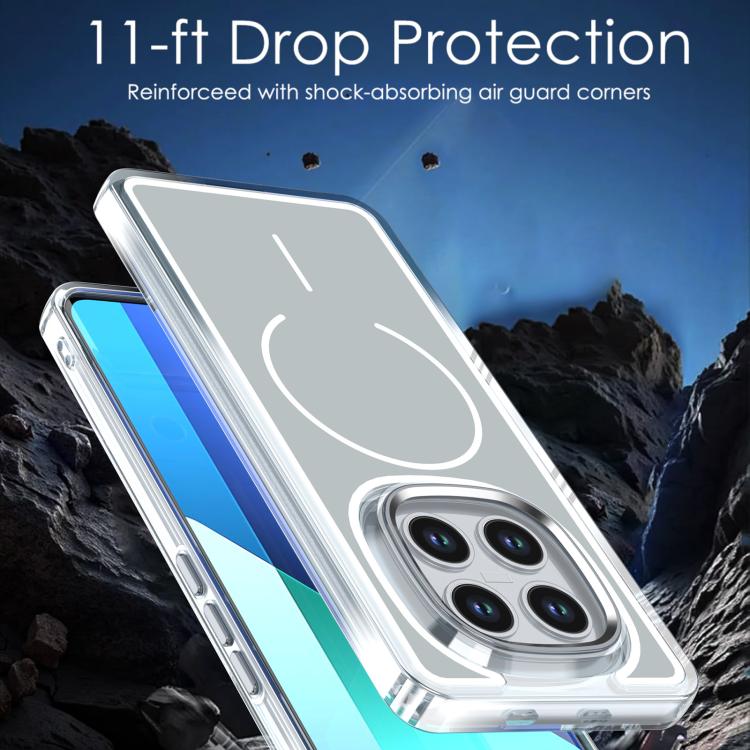 For Redmi Note 15 5G / 4G Global 164mm Bright Shadow Two-color MagSafe Magnetic Phone Case