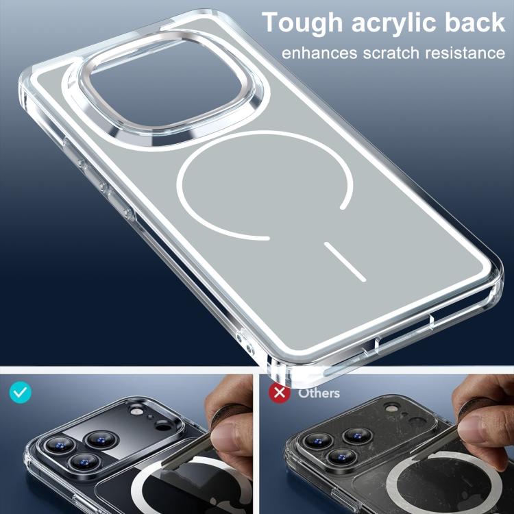 For Redmi Note 15 5G / 4G Global 164mm Bright Shadow Two-color MagSafe Magnetic Phone Case