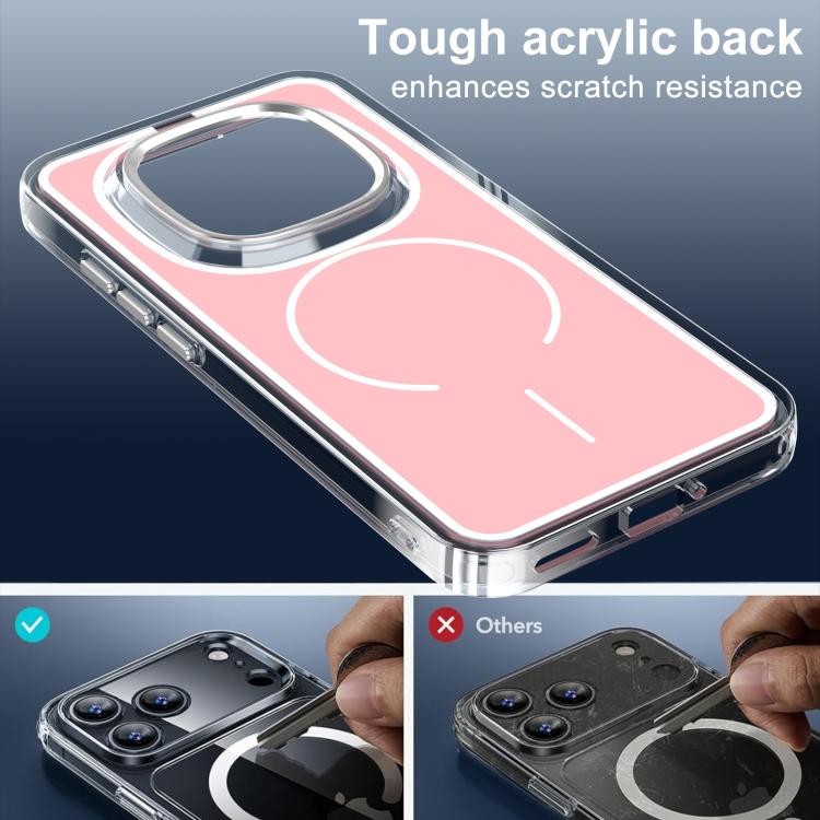 For Redmi Note 15 Pro 5G Global 163.6mm Bright Shadow Two-color MagSafe Magnetic Phone Case