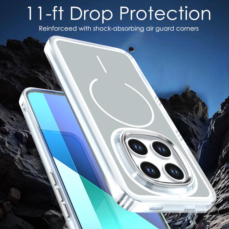 For Redmi Note 15 Pro 5G Global 163.6mm Bright Shadow Two-color MagSafe Magnetic Phone Case