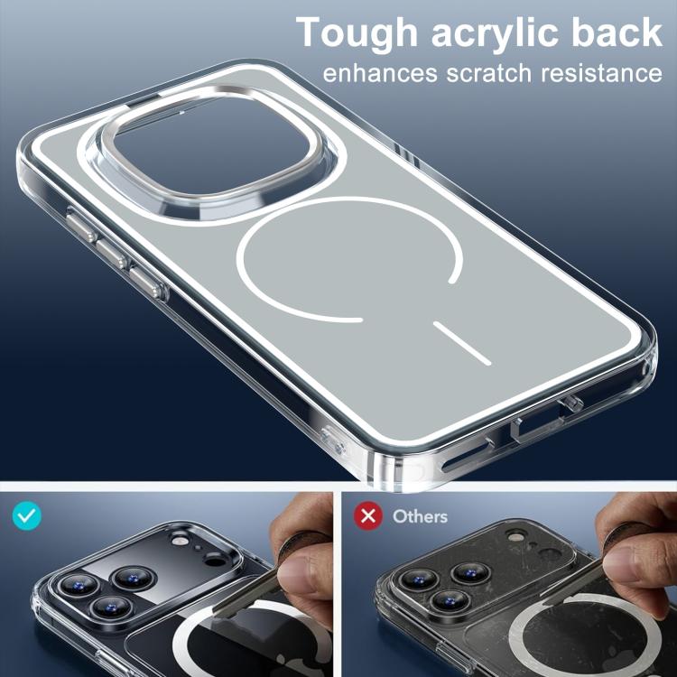 For Redmi Note 15 Pro 5G Global 163.6mm Bright Shadow Two-color MagSafe Magnetic Phone Case