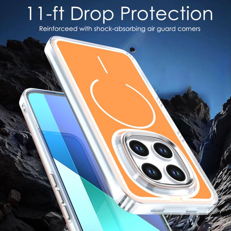 For Redmi Note 15 Pro+ 5G Global 163.3mm Bright Shadow Two-color MagSafe Magnetic Phone Case