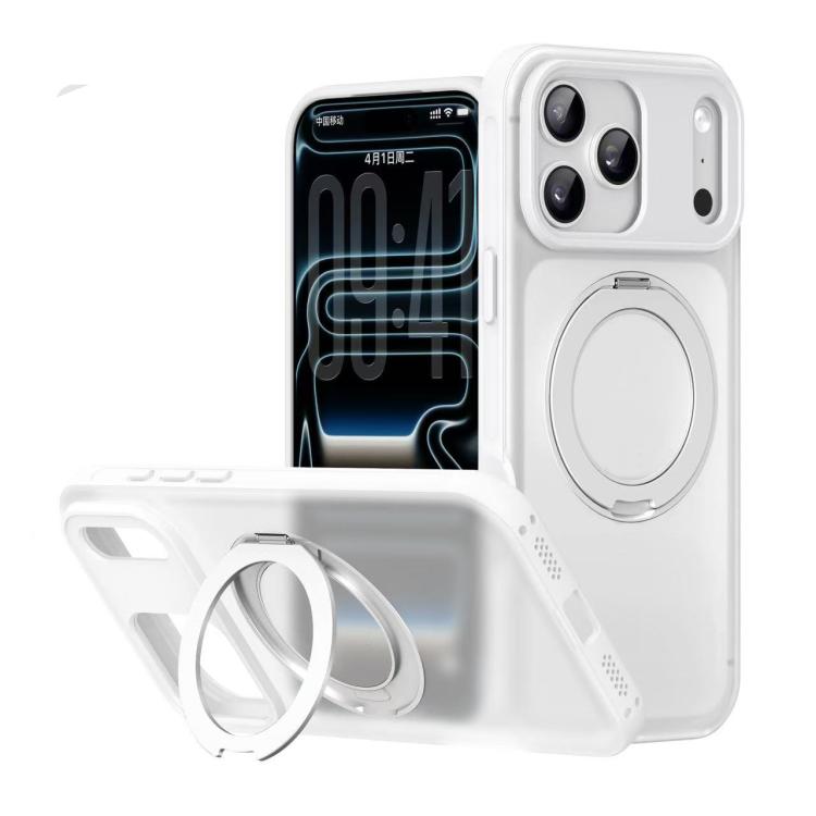 For iPhone 17 Pro Alpha-style Rotating Bracket Magnetic Phone Case