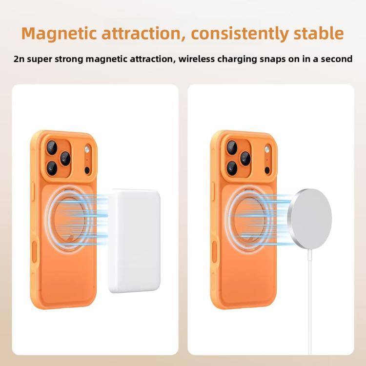 For iPhone 17 Pro Max Alpha-style Rotating Bracket Magnetic Phone Case