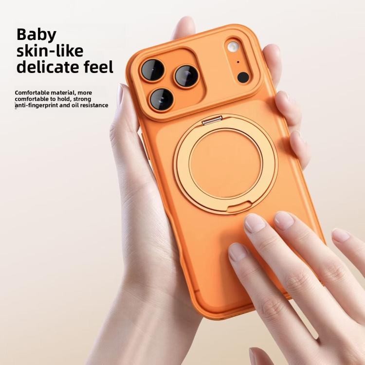 For iPhone 17 Pro Max Alpha-style Rotating Bracket Magnetic Phone Case