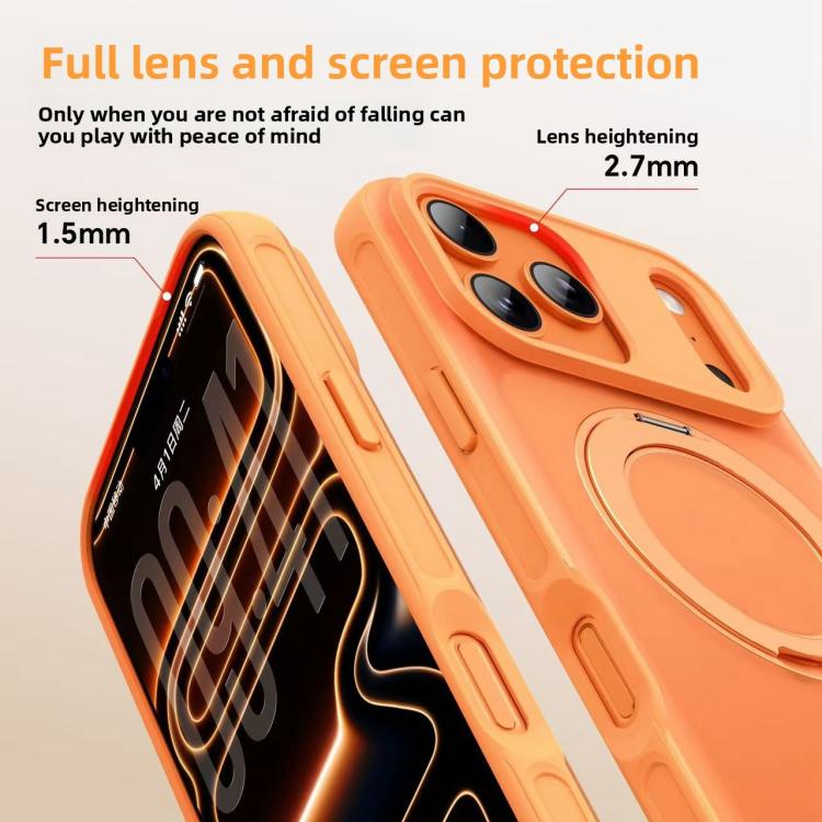 For iPhone 17 Pro Alpha-style Rotating Bracket Magnetic Phone Case