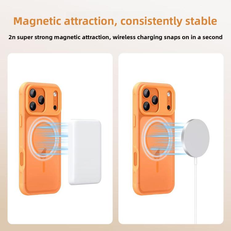For iPhone 17 Pro Max Alpha-style Skin-Feel Magnetic Phone Case