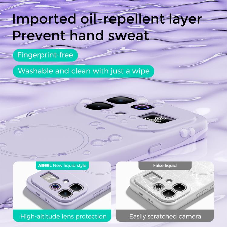 For Infinix Note Edge 5G ABEEL Skin-friendly Feel Magsafe Liquid Silicone Phone Case
