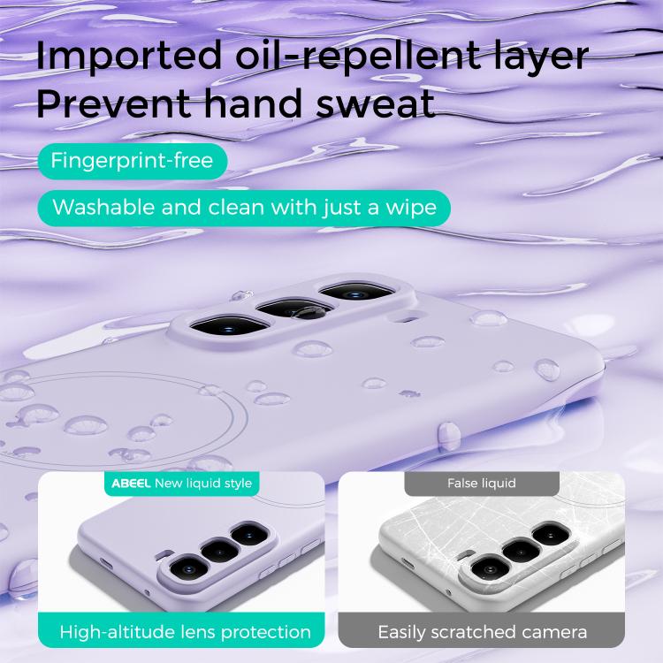 For Infinix Hot 60 Pro+ 4G ABEEL Skin-friendly Feel Magsafe Liquid Silicone Phone Case