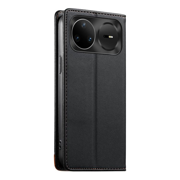 For Huawei Nova 15 Pro Dierfeng Splicing Strong Magnetic RFID Vegan Leather Phone Case