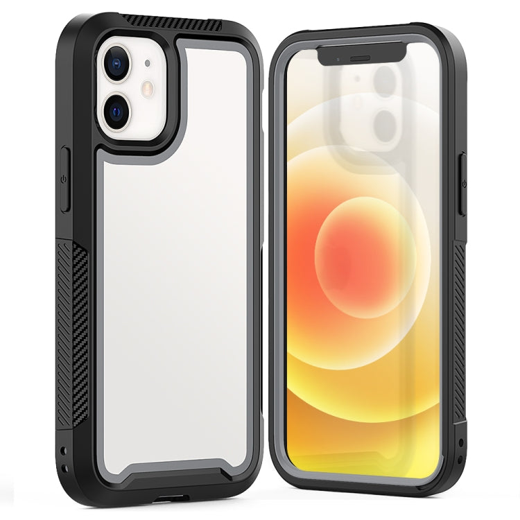 For iPhone 12 mini PC+TPU Color Frame Shockproof Phone Protective Case