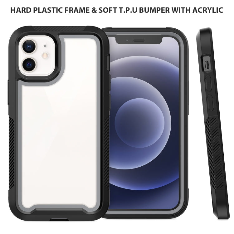 For iPhone 12 mini PC+TPU Color Frame Shockproof Phone Protective Case