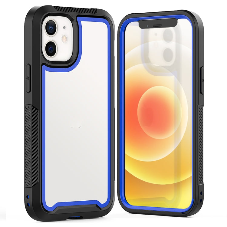 For iPhone 12 mini PC+TPU Color Frame Shockproof Phone Protective Case