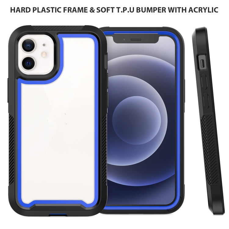 For iPhone 12 mini PC+TPU Color Frame Shockproof Phone Protective Case