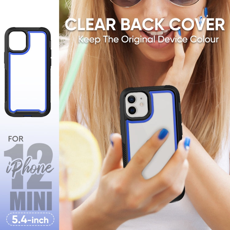 For iPhone 12 mini PC+TPU Color Frame Shockproof Phone Protective Case