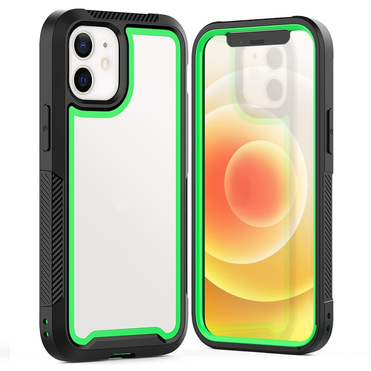 For iPhone 12 mini PC+TPU Color Frame Shockproof Phone Protective Case