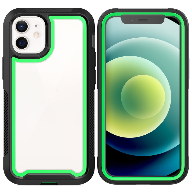 For iPhone 12 mini PC+TPU Color Frame Shockproof Phone Protective Case
