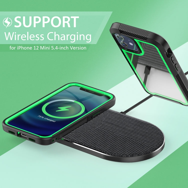 For iPhone 12 mini PC+TPU Color Frame Shockproof Phone Protective Case
