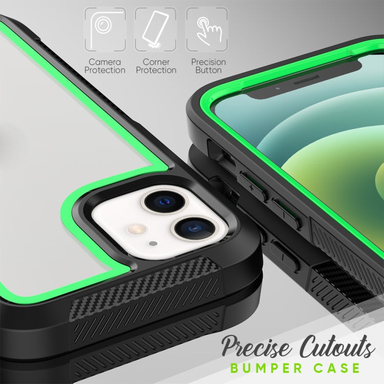 For iPhone 12 mini PC+TPU Color Frame Shockproof Phone Protective Case