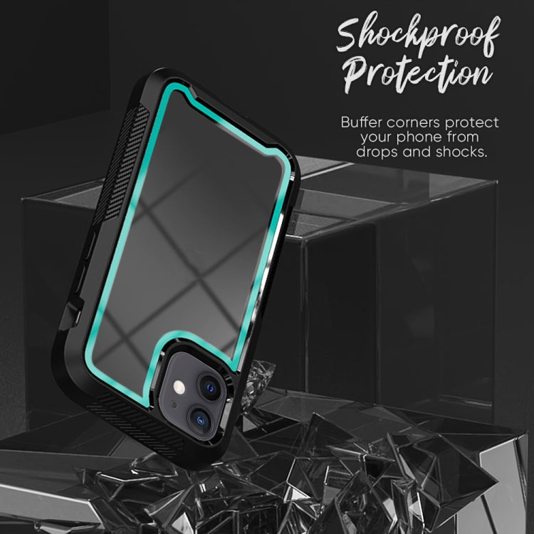 For iPhone 12 mini PC+TPU Color Frame Shockproof Phone Protective Case
