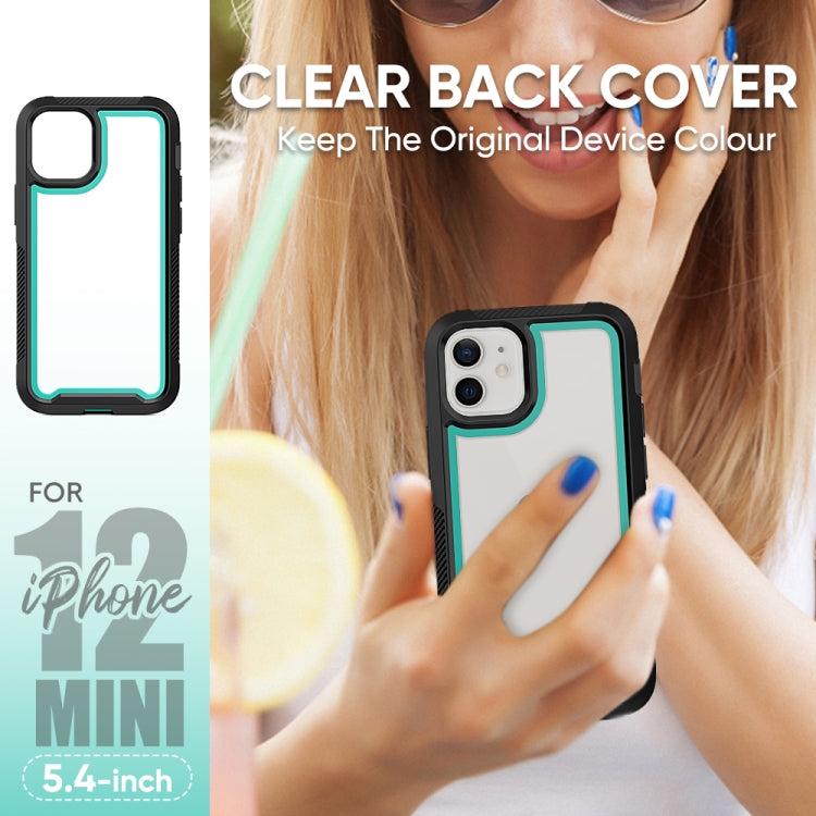 For iPhone 12 mini PC+TPU Color Frame Shockproof Phone Protective Case