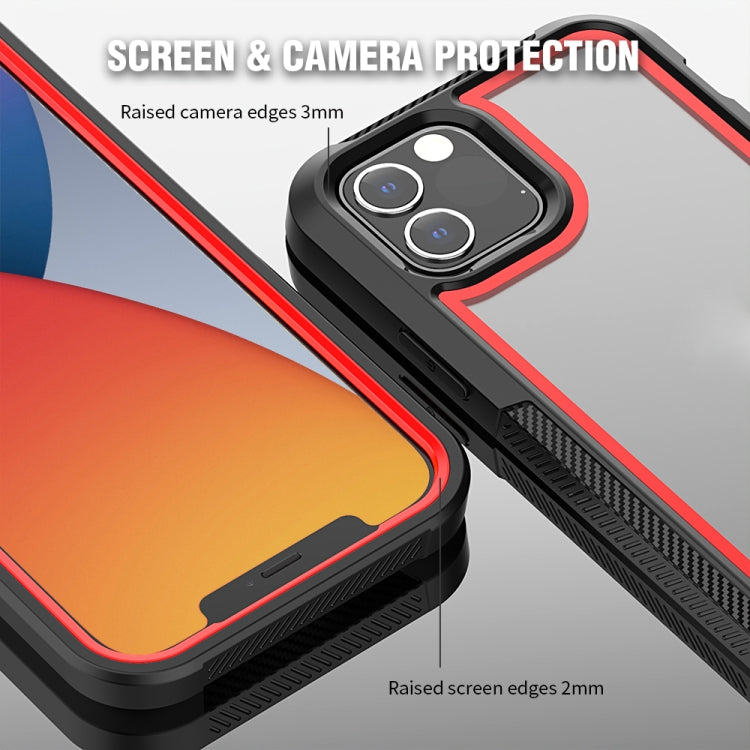 For iPhone 12 / 12 Pro PC+TPU Color Frame Shockproof Phone Protective Case For iPhone 12/12 Pro