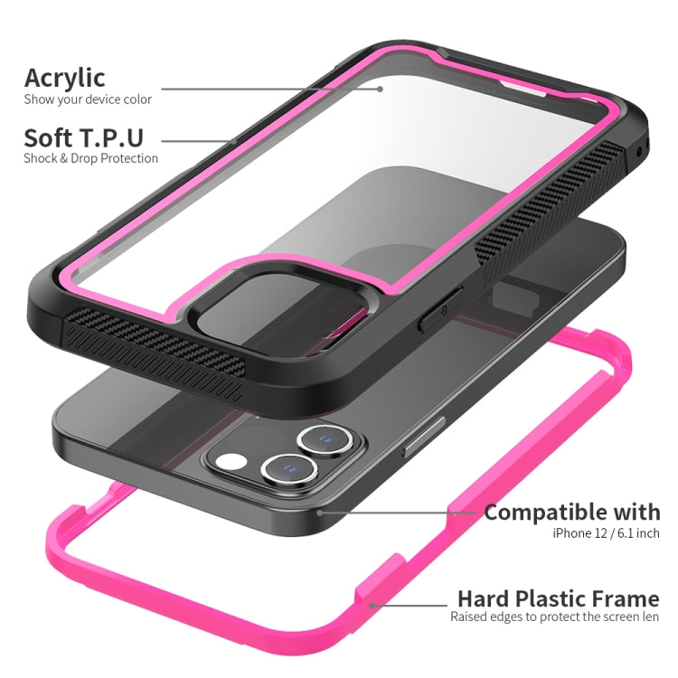 For iPhone 12 / 12 Pro PC+TPU Color Frame Shockproof Phone Protective Case For iPhone 12/12 Pro