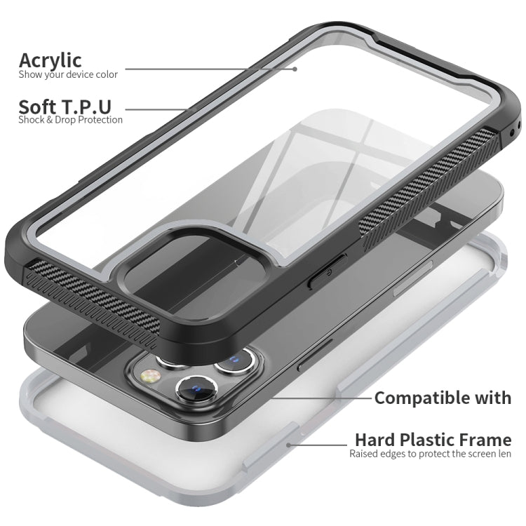 For iPhone 12 Pro Max PC+TPU Color Frame Shockproof Phone Protective Case