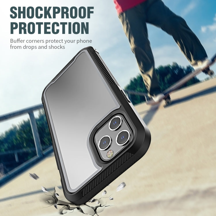 For iPhone 12 Pro Max PC+TPU Color Frame Shockproof Phone Protective Case