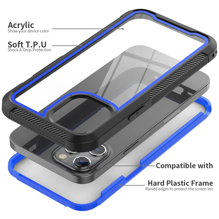 For iPhone 12 Pro Max PC+TPU Color Frame Shockproof Phone Protective Case