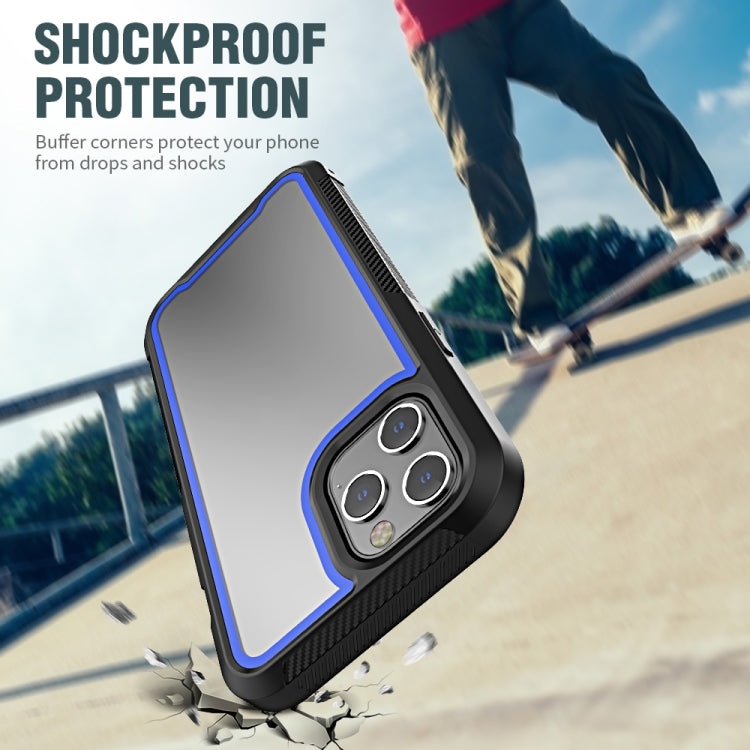 For iPhone 12 Pro Max PC+TPU Color Frame Shockproof Phone Protective Case