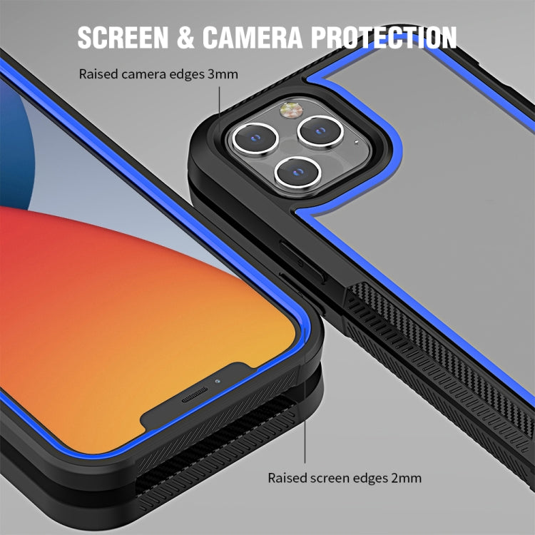 For iPhone 12 Pro Max PC+TPU Color Frame Shockproof Phone Protective Case
