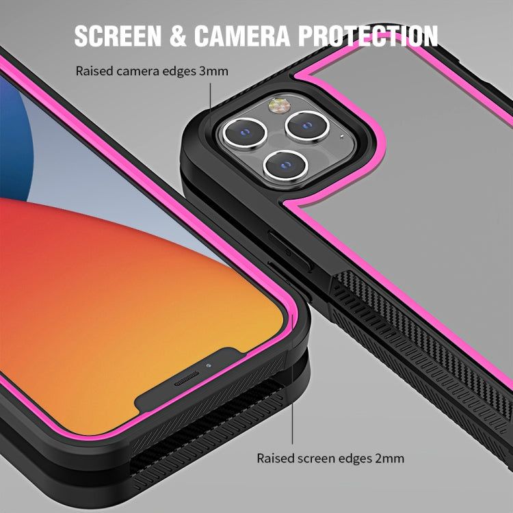 For iPhone 12 Pro Max PC+TPU Color Frame Shockproof Phone Protective Case