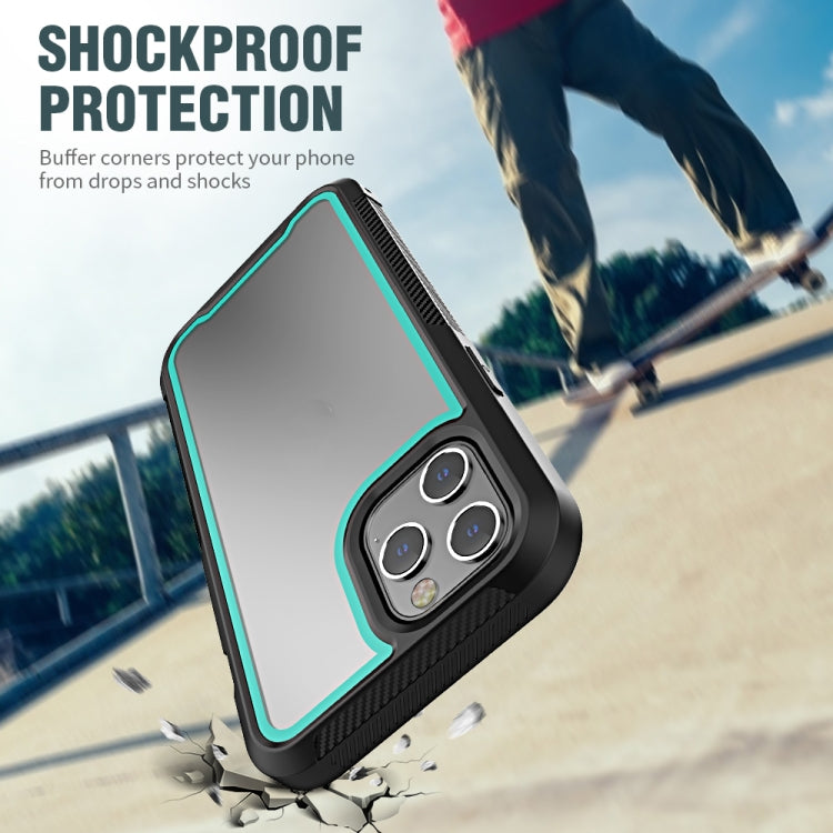 For iPhone 12 Pro Max PC+TPU Color Frame Shockproof Phone Protective Case