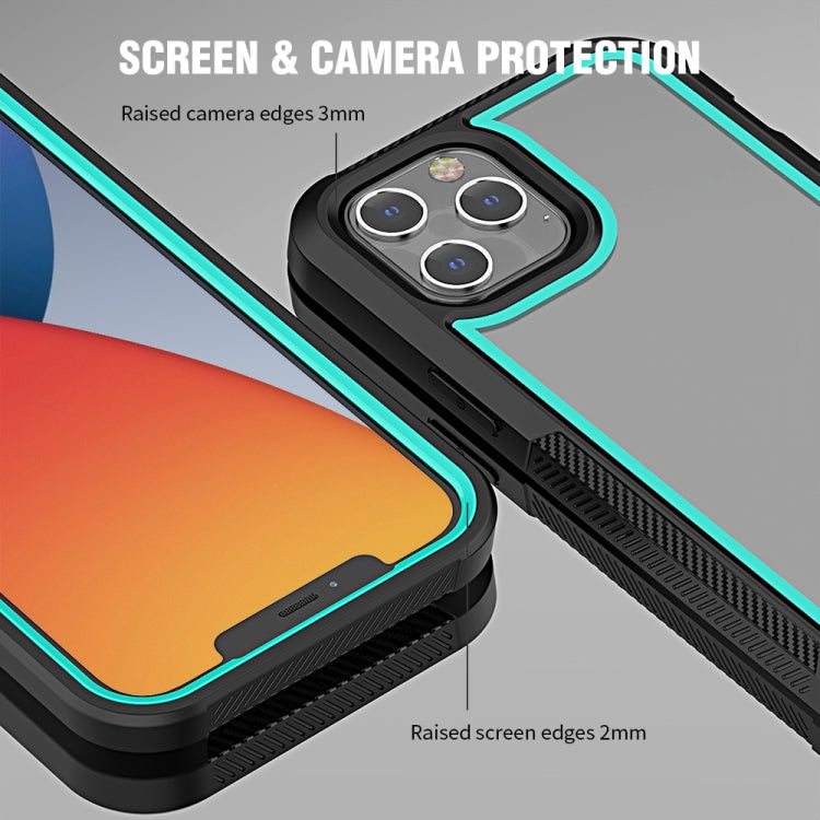 For iPhone 12 Pro Max PC+TPU Color Frame Shockproof Phone Protective Case