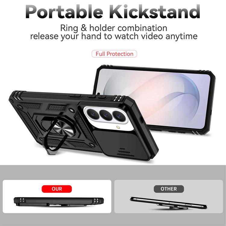 For Samsung Galaxy S26 5G XDcase Sliding Camshield Ring Holder Magnetic Phone Case